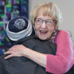Vicki Strang from The GANG hugs Maude